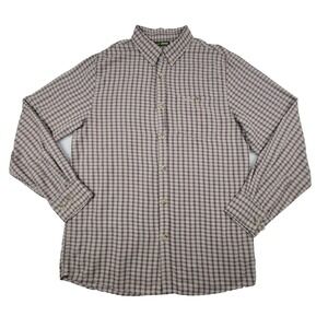 Jeep Brand Long Sleeve Button Down Shirt Mens Large L Plaid‎ 100% Cotton